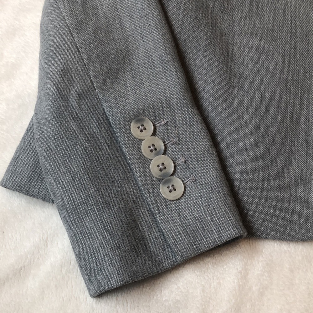 Express Textured Button Front Blazer Nwt In Light… - image 5